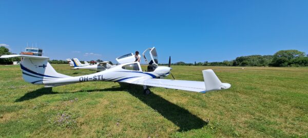 OH-STL Parked on the apron at Venice-Lido airfield.