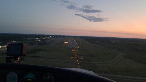 Turku runway lights.
