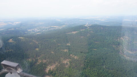 Iconic weather station atop Taunus, north of Frankfurt