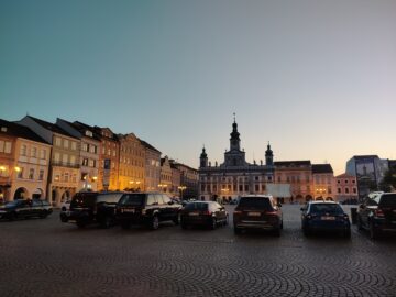 Cesky Budejovice central square.