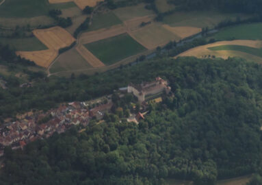 Castle Langenburg on the River Jagst