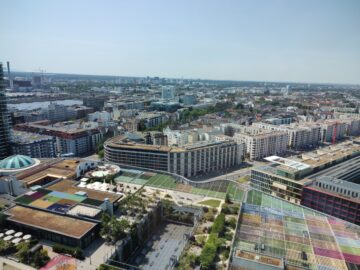 Western Frankfurt from one of the new office towers
