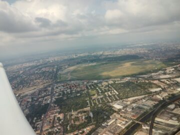 Berlin Tempelhof Airport, closed since 2008, now a large park.