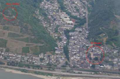 Castle ruin and church in Lorch
