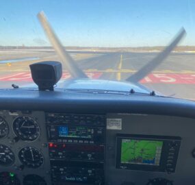 Holding short runway 15